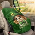 thumbnail image 3 of KUIFORTI St Patricks Day Car Seat Sun Shade Cover Baby, Cute Dog Car Seat Protector, Reflective Heat Protector for Keeping Infant Car Seat Cool, Easy to Install, 3 of 7