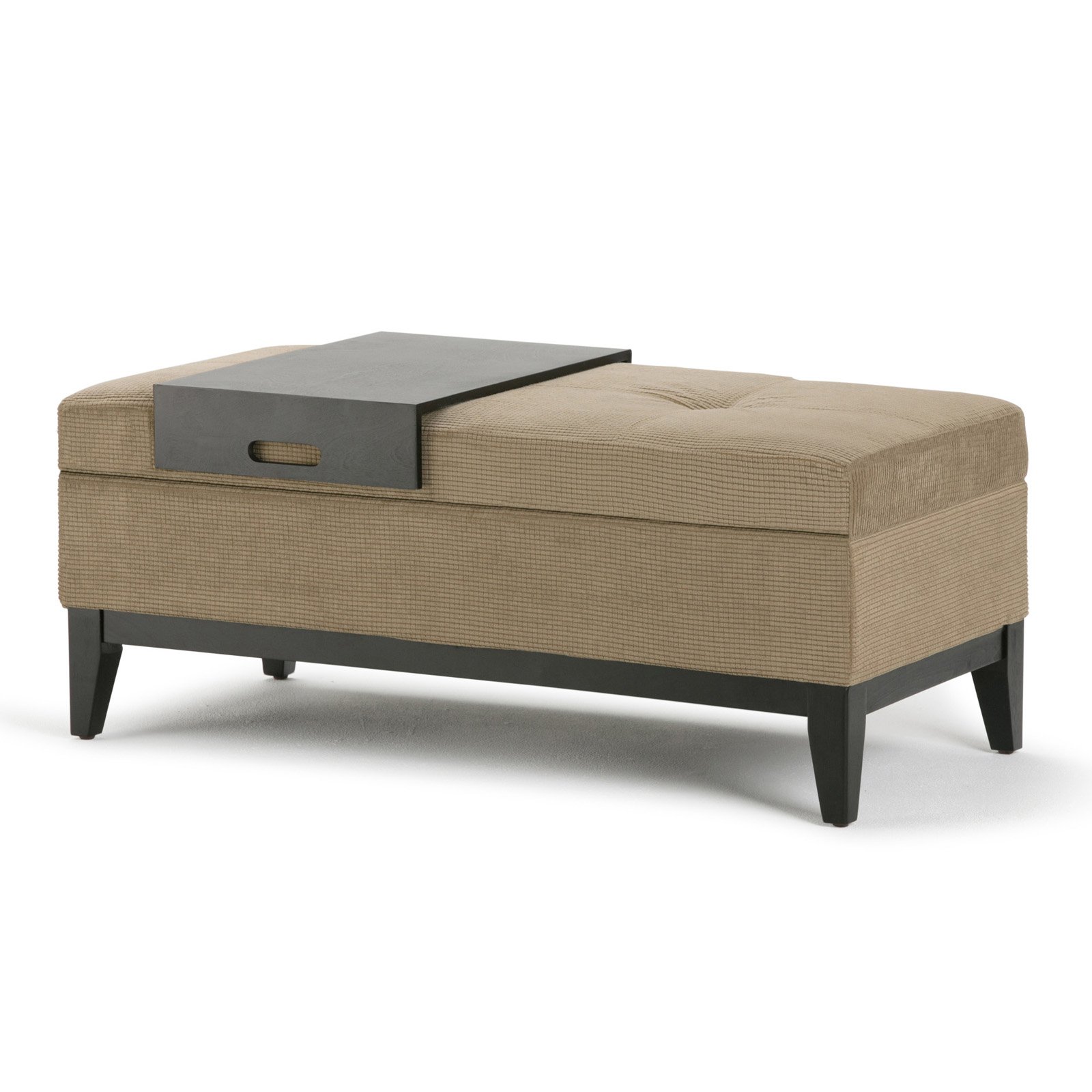 Brooklyn + Max Paxton Storage Ottoman with Tray