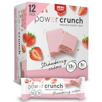 Power Crunch Protein Energy Wafer Bar - Strawberry Creme (12-Pack)