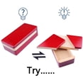 thumbnail image 2 of DC-BEAUTIFUL Impossible Box Puzzle Master Secret Opening Box Wooden Red Magic Box with Secret Drawer Mysterious Gift Box Puzzle, 2 of 8
