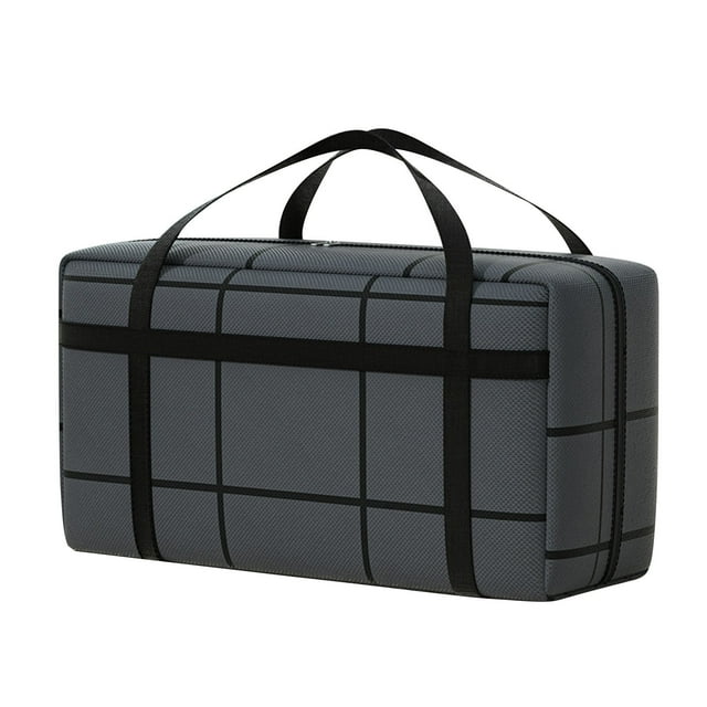 Fiudx Bolsa de Almacenamiento con Cremallera, Organizador de Ropa de Gran Capacidad, Diseño Plegable Que Ahorra Espacio, Asas Prácticas, Sin Olores y Fresca, para Uso Doméstico y de Viaje, Tamaño 60