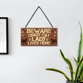 thumbnail image 2 of JJKBVCLO Wooden Sign Cat Tag Rectangular Wood Decoration Pet Slogan Pendant Decoration, 2 of 5