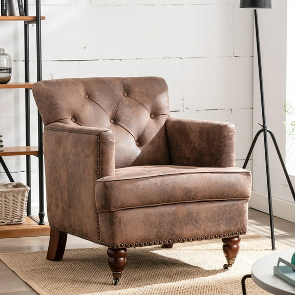 Living leisure Upholstered Fabric Club Chair