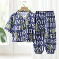 thumbnail image 2 of Boys And Girls Soft Pajamas Cotton Toddler Pjs Long Sleeve Kid Sleepwear Sets,6-12 Months 12-24 Months 2t 3t 4t 5t 6t 7t 8t 9t Children Navy 7-8 Years, 2 of 5