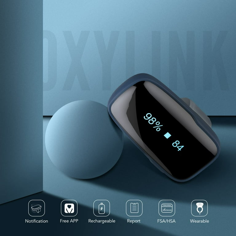 VIVA HEART - O.K Vibeat Oxylink Pulse Oximeter, Wearable Continuous Heart