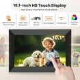 thumbnail image 5 of 10.1-Inch Digital Picture Frame with WiFi, 32GB Storage, HD IPS Touchscreen, Auto Rotate, Slideshow & Remote Sharing, 5 of 8