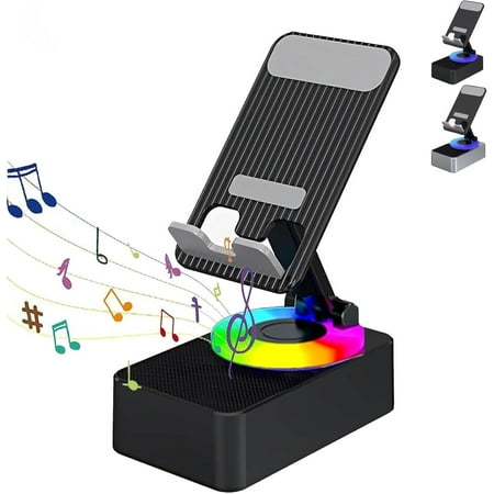 Induction Bluetooth Speaker Bluetooth Speaker Power Bank Holder Wireless Induction Bluetooth Speaker Wireless Induction Audio Bluetooth Speaker 5in1 Phone Holder Bluetooth Audio Bracket