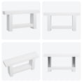 thumbnail image 5 of Long Console Table, 2-Tier Farmhouse Sofa Table Behind Couch, Rectangular Accent Console with Storage for Hallway Foyer Entrance, 5 of 5