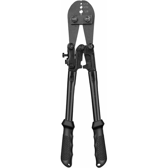 TooTaci Wire Rope Sleeve Crimping Tool Kit, Ferrule Crimp Tool for Aluminum Oval Sleeves, Double Sleeves, Crimping Loop sleeve from 1/16 to 1/8-inch