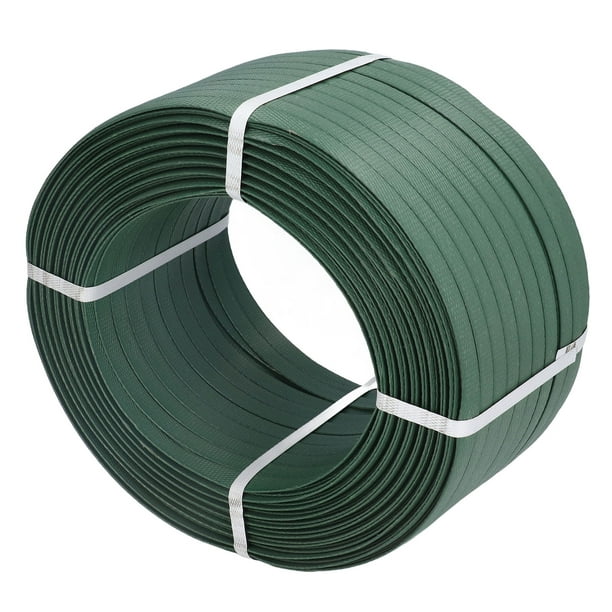 1 Roll Manual Packing Belt 1 Head PP Plastic Rope Industrial Cable Tie Tool  9KG 10# Army Green