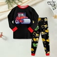 thumbnail image 2 of Hessimy Toddler Boys Girls Spring Summer 2Pcs Long Sleeve Sweatshirt Tops Pants Warm Sweatsuit, Warm Sweat Style,18M-6T(Red,8-9 Years), 2 of 6