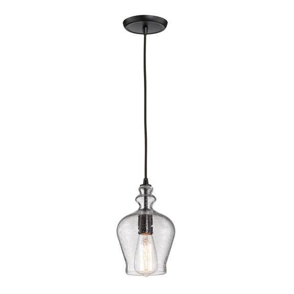 Elk Home 6-Inch Wide Menlow Park Pendant, Oil Rubbed Bronze