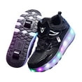 thumbnail image 2 of DYNWAVECA Chaussures à Roulettes à DEL pour Enfants Décontractées avec Doubles Roues pour Enfants Cadeau du Nouvel An 21,5 cm, 2 of 7