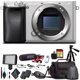 thumbnail image 1 of Sony Cámara s/ Espejo Alpha a6300 Plata ILCE-6300/S c/ Bolsa, Trípode, Bat. Adic., Mic. Mont., Luz LED, Tarj. Mem. 64 GB, Bolsa Band., Lector Tarj. y Acc. Esenc., 1 of 5