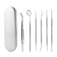 thumbnail image 2 of Herramientas de limpieza de dientes Removedor de acero inoxidable Retiro de cálculo Scraper Lavable Reutilizable Manual MANUAL DIOSOS DE DUSTENTOS Dientes Pinzas Tweeer 6pcs Noticed CE001731-04B, 2 of 7