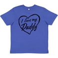 thumbnail image 3 of Inktastic I Love My Daddy in Black Chalk Heart Youth T-Shirt, 3 of 5