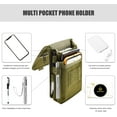 thumbnail image 5 of KATOLK Dual Phone Holster,Belt Phone Pouch, Large Smartphone Pouch Cell , Multi-Purpose Cell Phone Case, 5 of 7