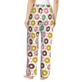 thumbnail image 3 of Daiia Colorful Donuts Women's Sleep Pant with Pockets and Drawstring,Pajama Pants-X-Large, 3 of 9
