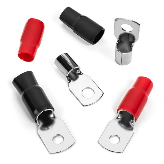 Carwires PRT0 - 1/0-AWG Crimp Ring Terminals (4-Pack)