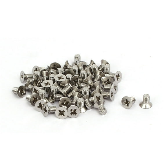 Uxcell M3x5mm 316 Stainless Steel Socket Flat Head Machine Screws (60-pack)