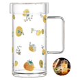 thumbnail image 3 of Naiovety 500ml / 700ml Taza linda ligera Taza de vidrio impresa con asa Taza para beber de oficina de gran capacidad Taza para beber refrigerada por aire Barra de herramientas No. 4 Naiovety HA025872-04, 3 of 6