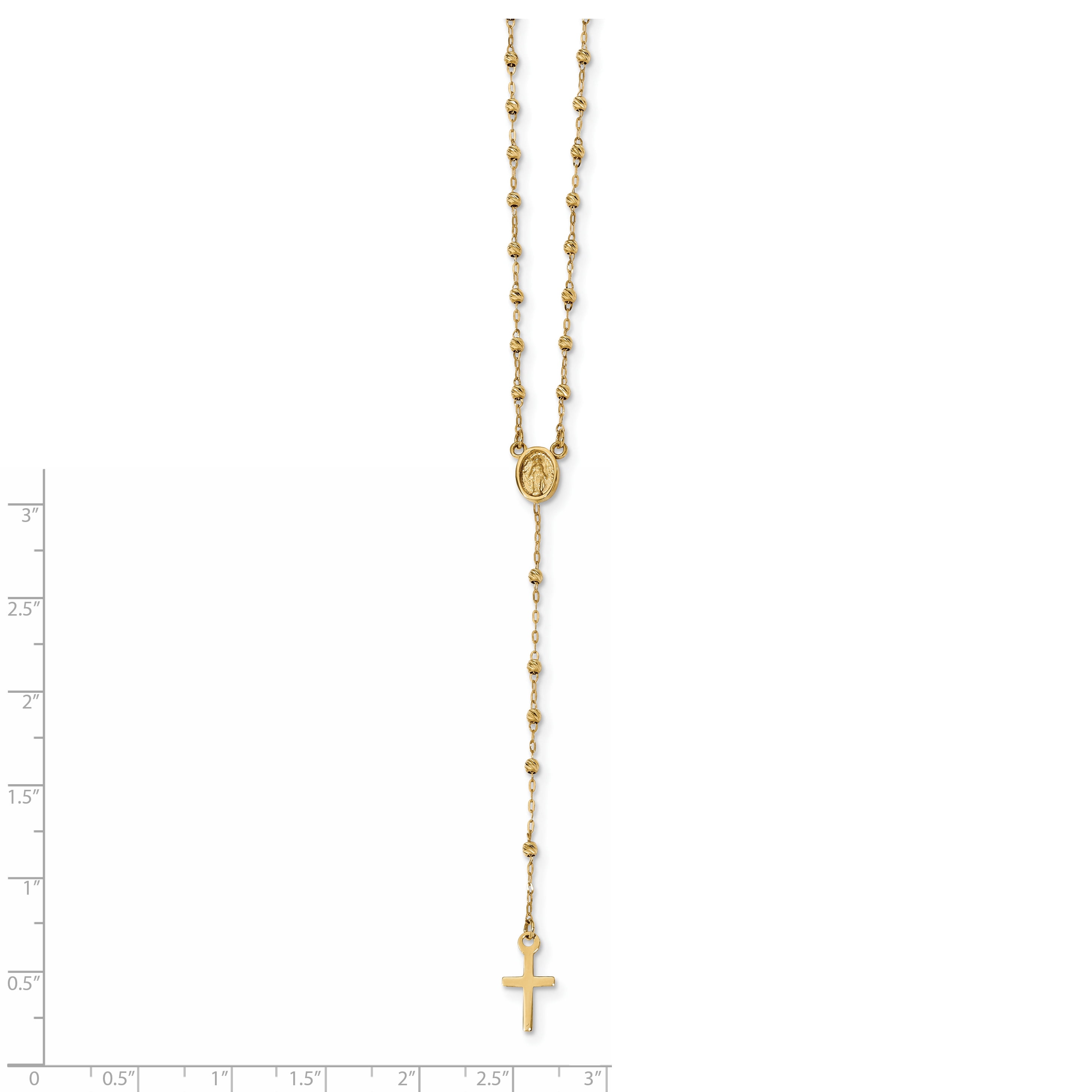 Gold rosary hotsell necklace costco
