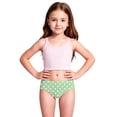 thumbnail image 3 of Little Girl's Bikini Sets Two Piece Swimsuit UPF 50+ Sun Rash Guard And Swim Shorts For Beach Pool Summer Swimwear Size 6-7T, 3 of 8