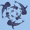 thumbnail image 3 of CafePress - Whale Sahrk Blue Spiral Light T Shirt - Men's Classic Graphic T-Shirt, 3 of 4