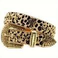 thumbnail image 1 of Ceinture Taille Imprimée Léopard avec Strass Style Y2k pour Hommes - Ceinture à la Mode, 1 of 7