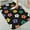 Colorful Flower Pattern on Black, variant on 1pc Pastel Leopard Pattern Bathroom Rug Bathroom Decor and Accessories- Durable,Anti Slip,And Quick Drying,Suitable For Indoor/outdoor Use - Perfect For Bathrooms,Bedrooms,Kitchens