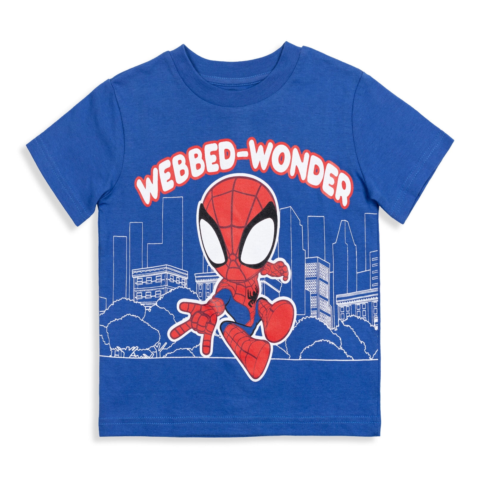 Marvel Spidey and His Amazing Friends Toddler Boys' Short Sleeve T-Shirt 4-Pack Spidey Red Black Blue