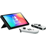 Nintendo Switch OLED Model White Joy Con 64GB Console Improved HD Screen & LAN-Port Dock with The Legend of Zelda: Breath of the Wild And Mytrix Wireless Pro Controller and Accessories