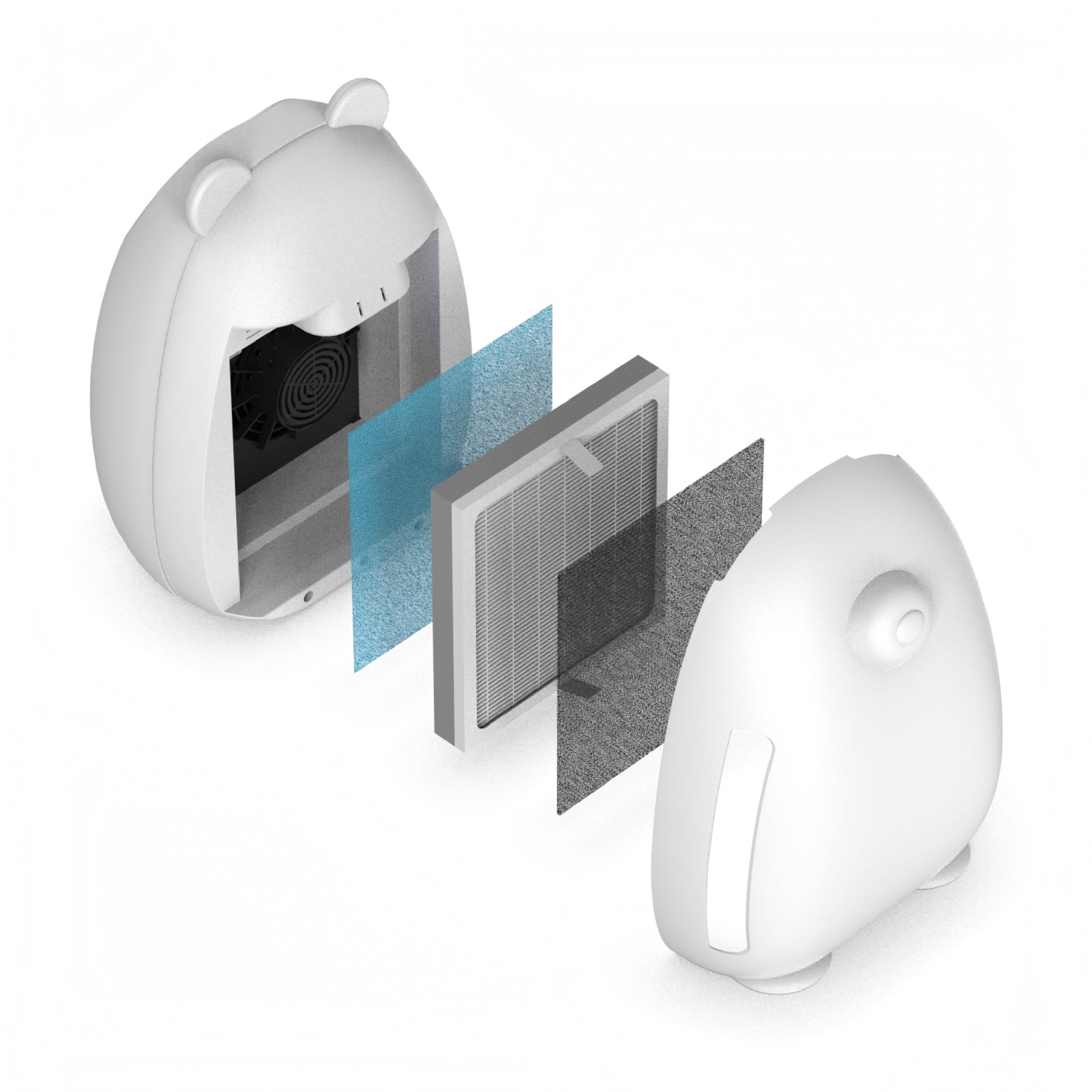 Pure Enrichment True HEPA Bear-Shaped Air Purifier for Kids Rooms & Nurseries