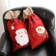 thumbnail image 5 of 2 bolsas navideñas de lona grandes de Papá Noel de 41 x 24 cm para decoración de regalos navideños, 5 of 5