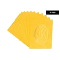 thumbnail image 2 of Bright Yellow Acid Free 6x7.5 Oval Picture Frame Mat with White Core Bevel Cut for 3x5 Pictures -, 2 of 3