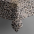 thumbnail image 4 of Black and Tan Leopard Print Rectangle Tablecloth 60"x102",Waterproof Polyester Rectangle Table Cloth, Wipeable Spillproof Polyester Tablecloth for Dining, Camping, Indoor and Outdoor, 4 of 6