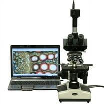 AmScope 40X-2500X Doctor Veterinary Clinic Biological Compound Microscope   1.3MP Camera New
