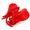Red, variant on Parcelona French Hair Claw with Wings Shell Small Celluloid Clip for Women (TortoiseShell)
