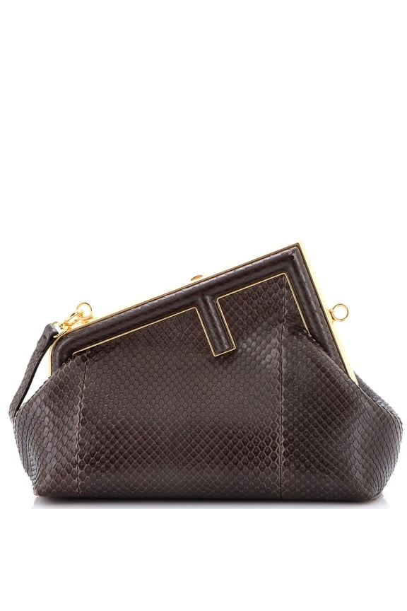 Pre-Owned First Bag Python Small By Rebag