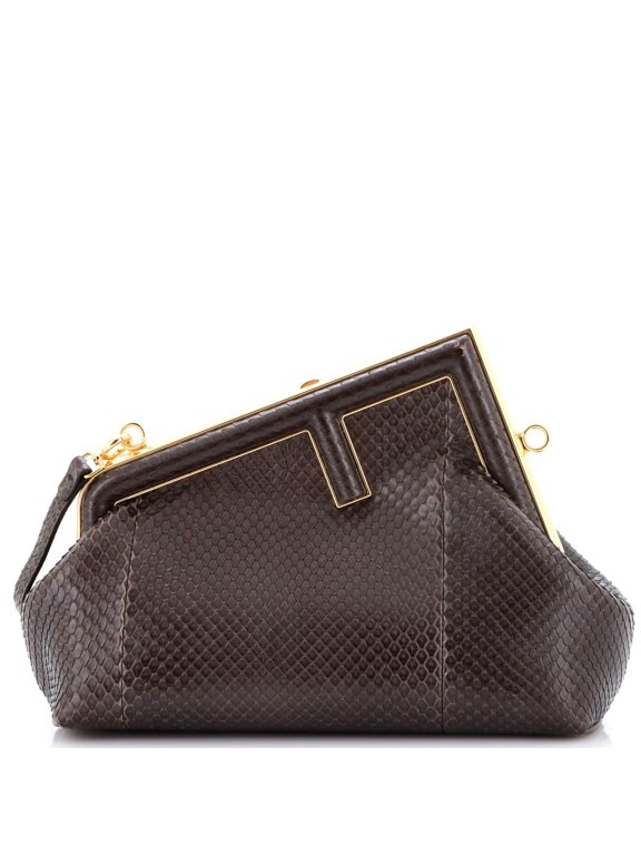 Pre-Owned First Bag Python Small By Rebag