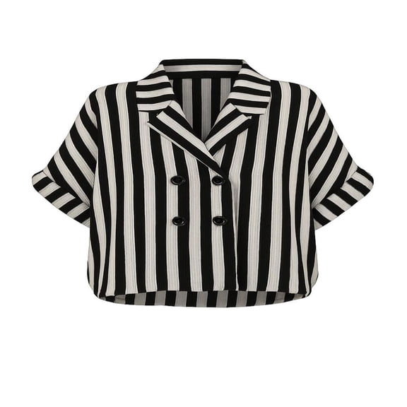 Blusa George para Mujer, Kimona con Roll Up Negro Talla EG