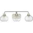 thumbnail image 3 of Quoizel Trilogy 3 Light Vanity Light in Brushed Nickel, 3 of 6