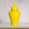 thumbnail image 3 of Centro de mesa con arreglo floral en tarro de jengibre de cerámica royalvide Amarillo, 3 of 5