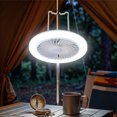 thumbnail image 6 of MMJ Portable Fan, Solar Powered Camping Fan with LED Light, USB Rechargeable, Large Capacity Battery, Hanging Hook for Outdoor Tent, 9.06x9.06x2.76in, 6 of 6