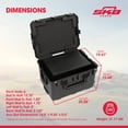 thumbnail image 2 of SKB 6U iSeries 13" Injection Molded Fly Rack with Built-In Wheels and Handle, 2 of 9
