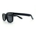 thumbnail image 6 of Gentlemans Hipster Bevel Horn Rim Plastic Fashion Hustler Sunglasses All Black, 6 of 8