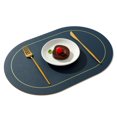 thumbnail image 1 of EIMELI Tapis de Protection de Table à Manger Coussin Isolant Facile à Nettoyer Faux Cuir Set de Table Résistant à la Chaleur pour la Maison, 1 of 5