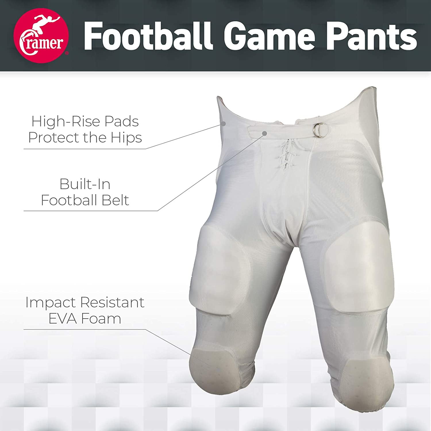 Amazon.com: Cramer Football Pants, Black, Youth 2X-Large