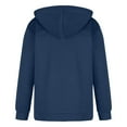 thumbnail image 4 of ZVNAΖH Men's Full Zip Front Hoodies Casual Drawstring Hooded Sweatshirt Soft Fleece Jacket Coat with Kangaroo Pocket, 4 of 5