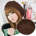 thumbnail image 2 of Gorro de punto de otoño e invierno para mujer Gorro boina de lana, 2 of 2